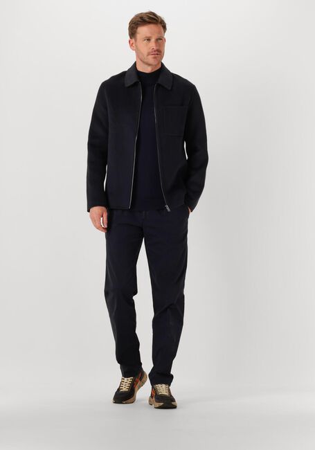 Dunkelblau PROFUOMO Rollkragenpullover PULLOVER MOCK NECK MERINO - large