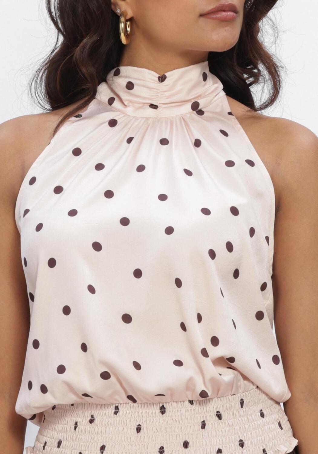 Hell-Pink NEO NOIR Tops & T-shirts JOS BIG DOT TOP - large
