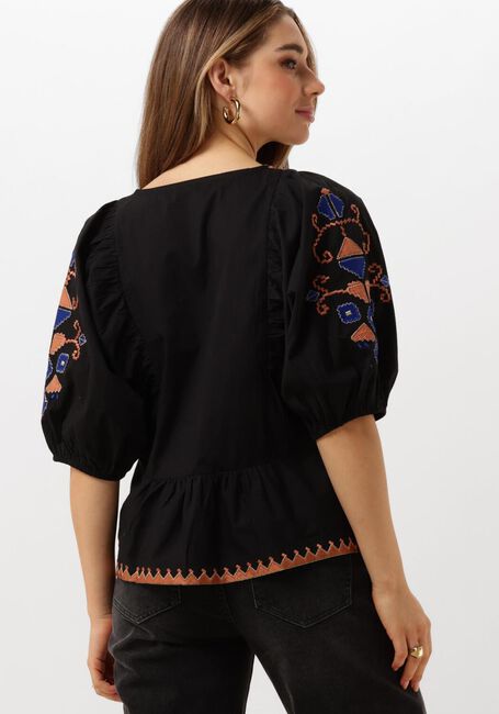 Schwarze BY-BAR Blusen GABIE EMBROIDERY BLOUSE - large