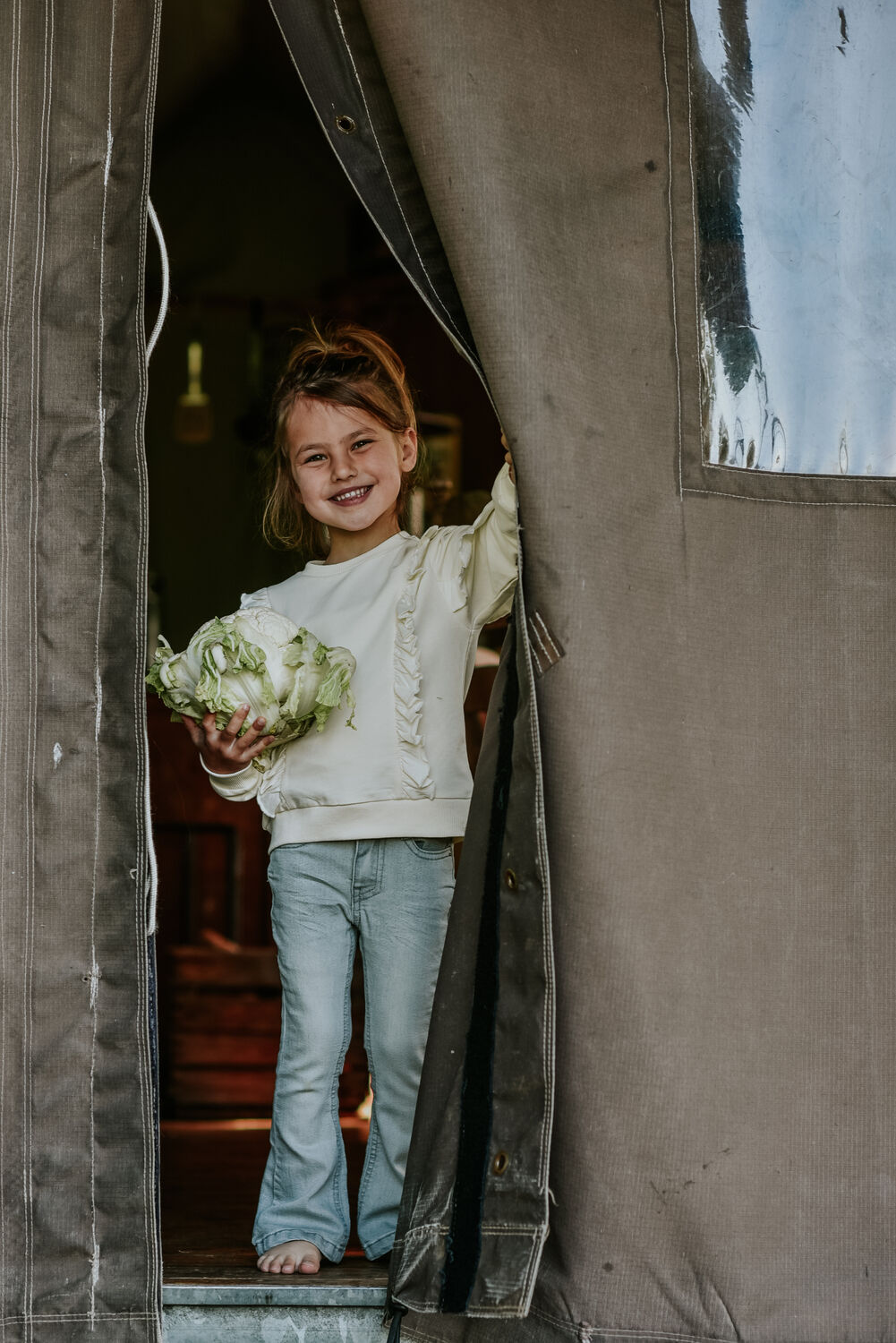 Graue KOKO NOKO Flared jeans N58975 - large