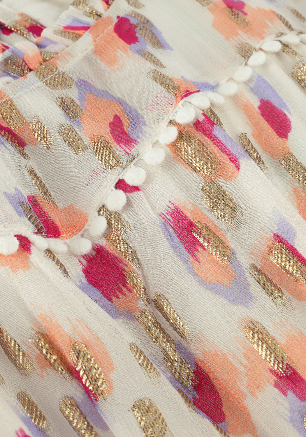 Mehrfarbige/Bunte AI&KO Minikleid BERBER DOTTED VIS 607 G - large