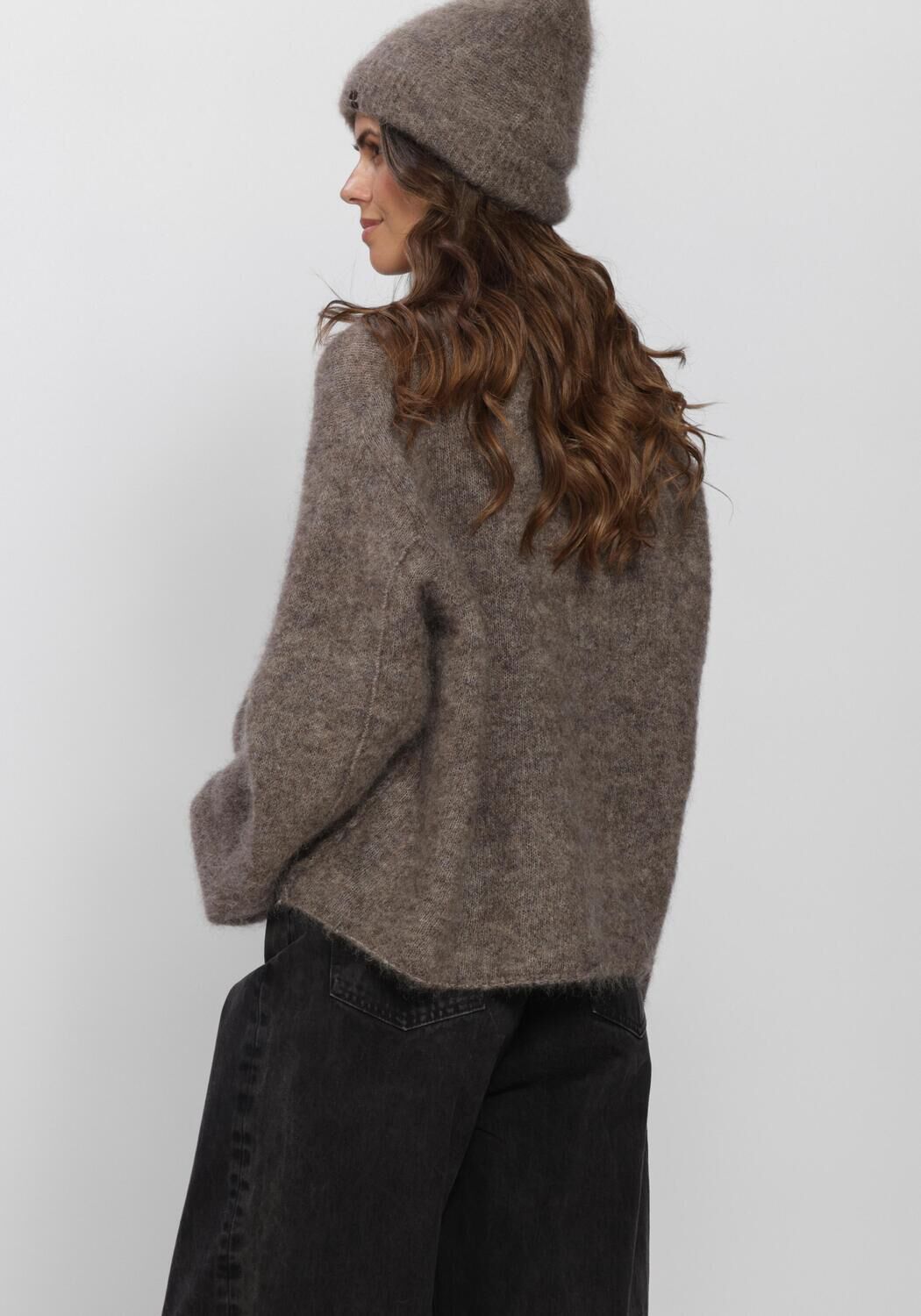Taupe BY-BAR Pullover VASILE PULLOVER - large