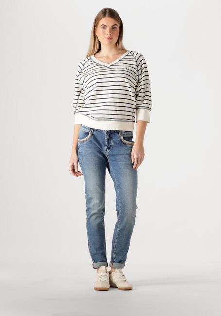 Blaue MOS MOSH Pullover MMMAGGIE STRIPE SWEATSHIRT - large