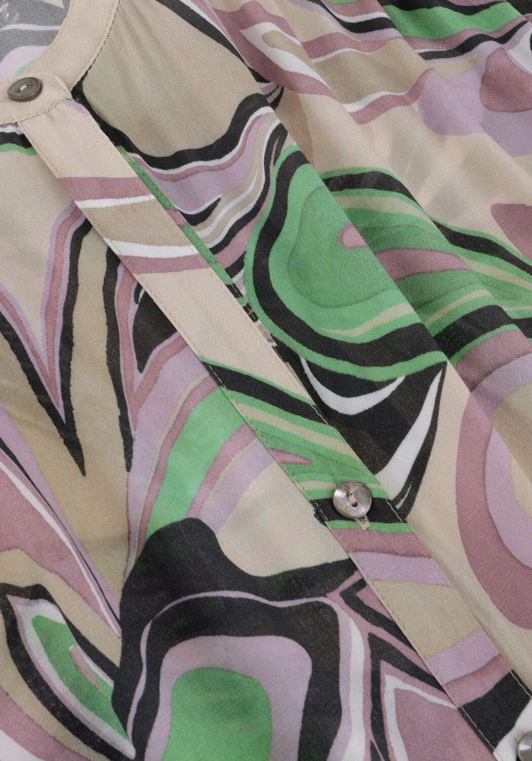 Mehrfarbige/Bunte SUMMUM Blusen BLOUSE FLOWY FLOWER - large