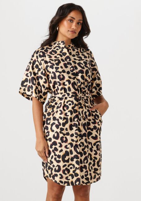Mehrfarbige/Bunte ANOTHER LABEL Minikleid DENICE ANIMAL DRESS S/S - large