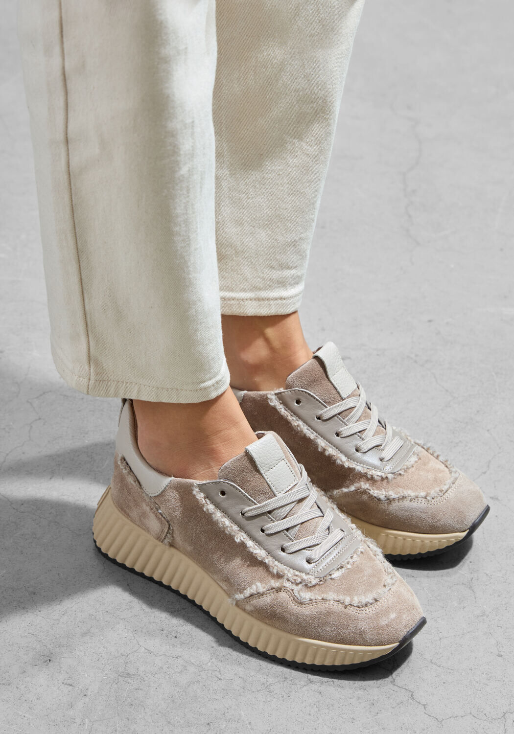 Taupe SOFTWAVES Sneaker Low 8.95.07 - large