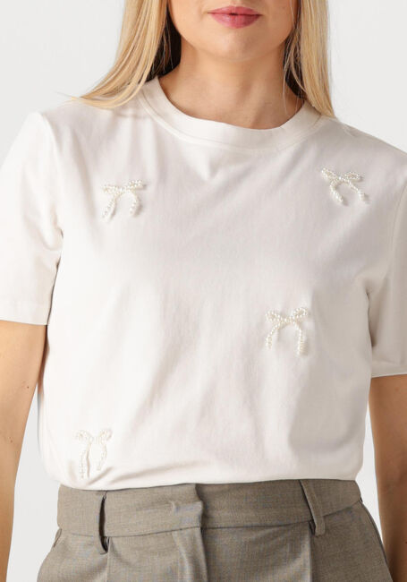 Nicht-gerade weiss HAUTE L'AMITIÉ T-shirt PEARL BOW TEE - large