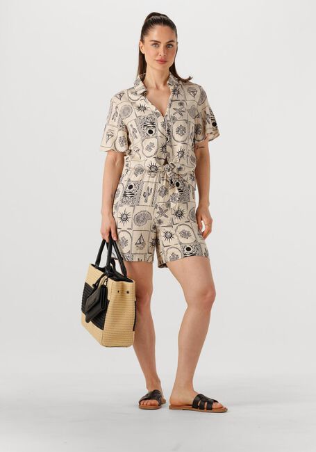 Ecru OBJECT Blusen OBJEMBER RE S/S TIE SHIRT 139 - large