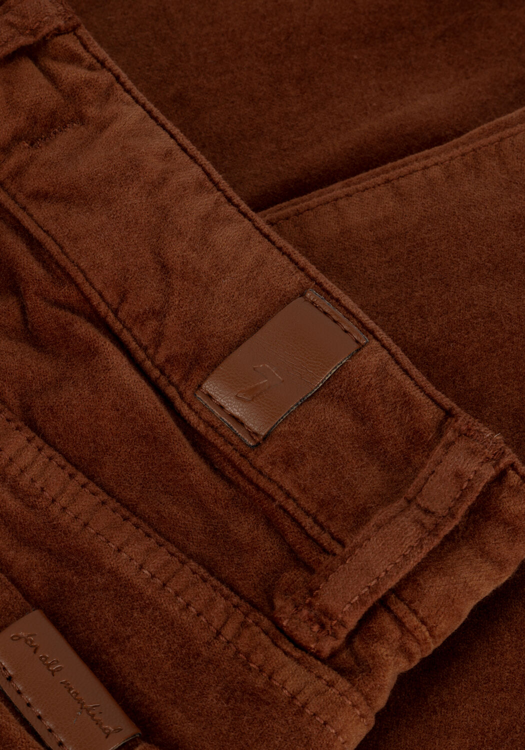 Braune 7 FOR ALL MANKIND Schlaghose LISHA VELVET CARAMEL - large