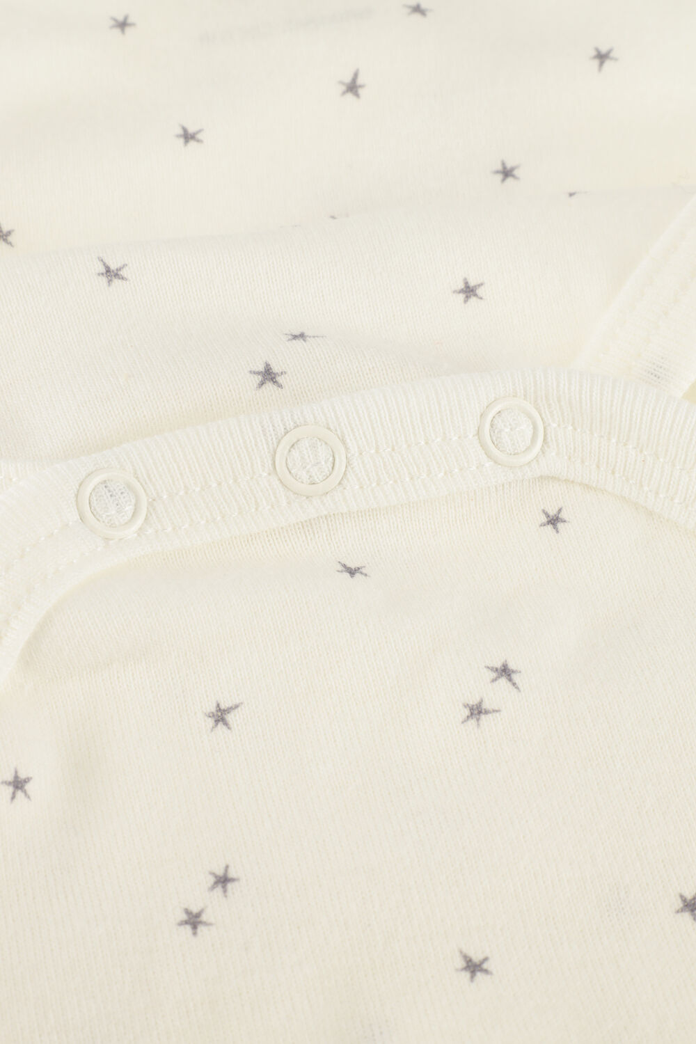 Wei&szlig;e PETIT BATEAU Strampler 3 BODIES NAISS MC - large