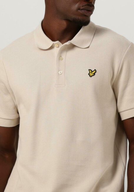 Beige LYLE & SCOTT Polo-Shirt CUFFED POLO - large