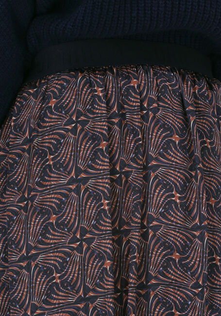 Blaue SUMMUM Midirock SKIRT ART DECO PRINT - large