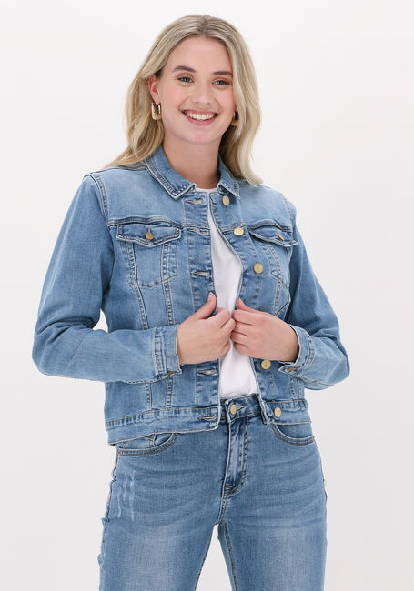 Blaue SUMMUM Jeansjacke BASIC DENIM JACKET TWILL STRET - large