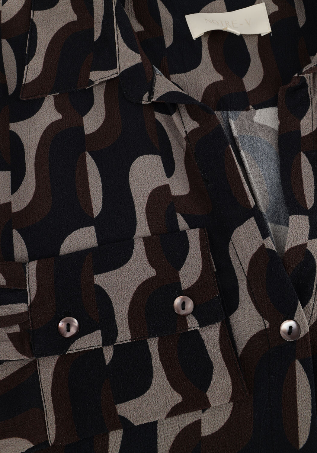 Schwarze NOTRE-V Blusen NV-EMMA - large