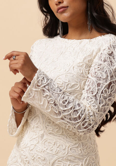 Ecru Y.A.S. Brautmode YASLEONOR LS LACE DRESS-CELEB - large