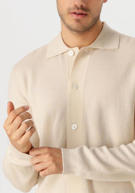 Ecru SELECTED HOMME Pullover & Cardigans LSHTRAY LS KNIT MERINO BUTTEN CARDIGAN - large