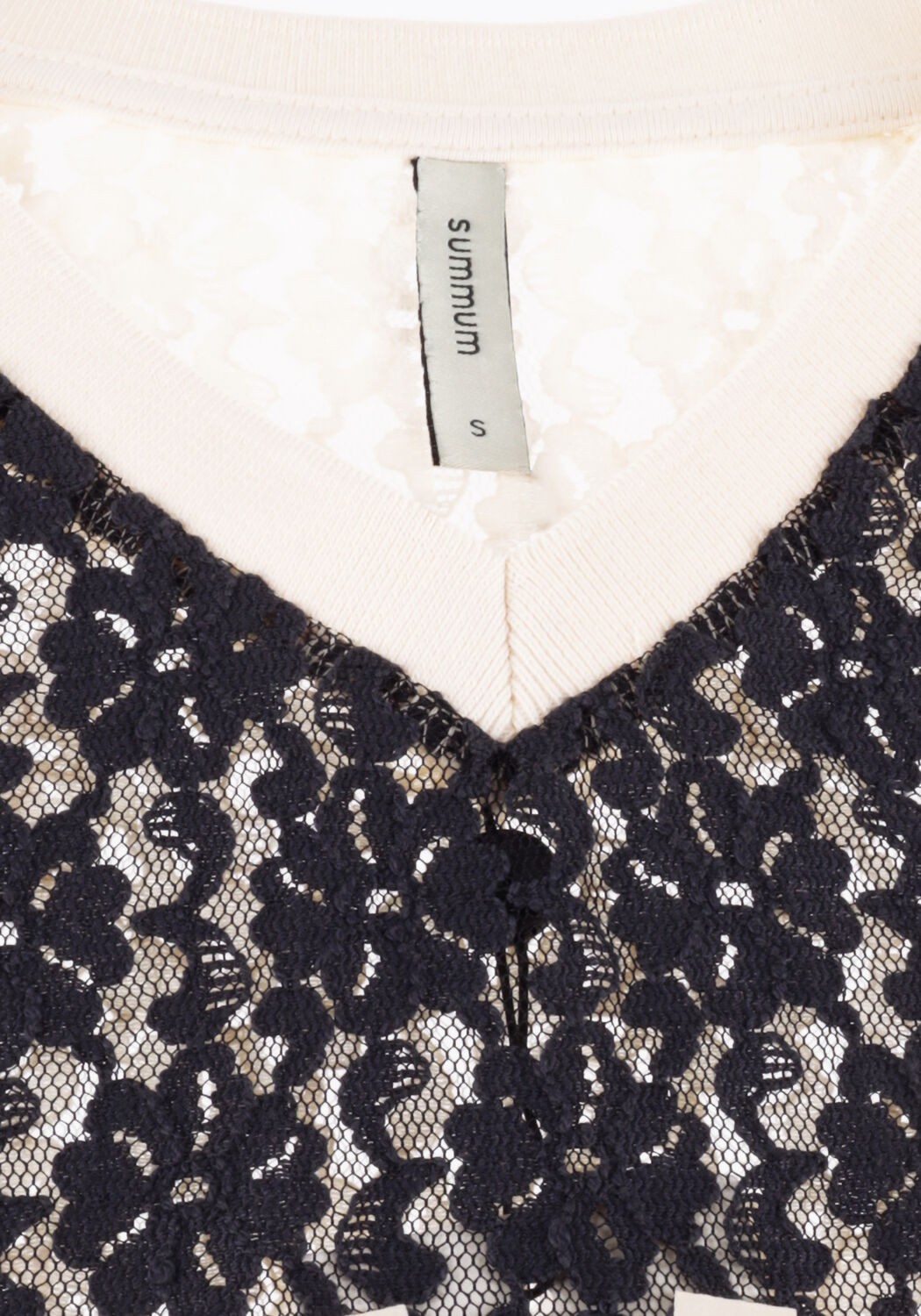 Blaue SUMMUM T-shirt TOP SPORTY LACE - large