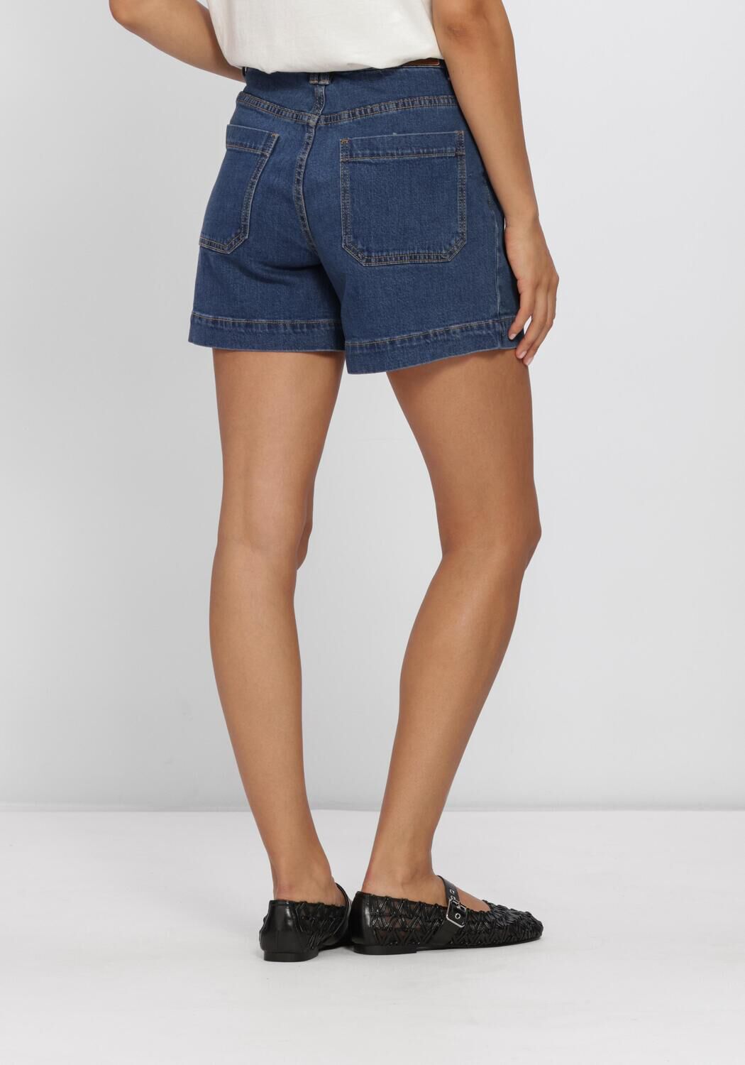 Blaue Y.A.S. Kurze Hosen YASNEMA HMW DENIM SHORTS - large