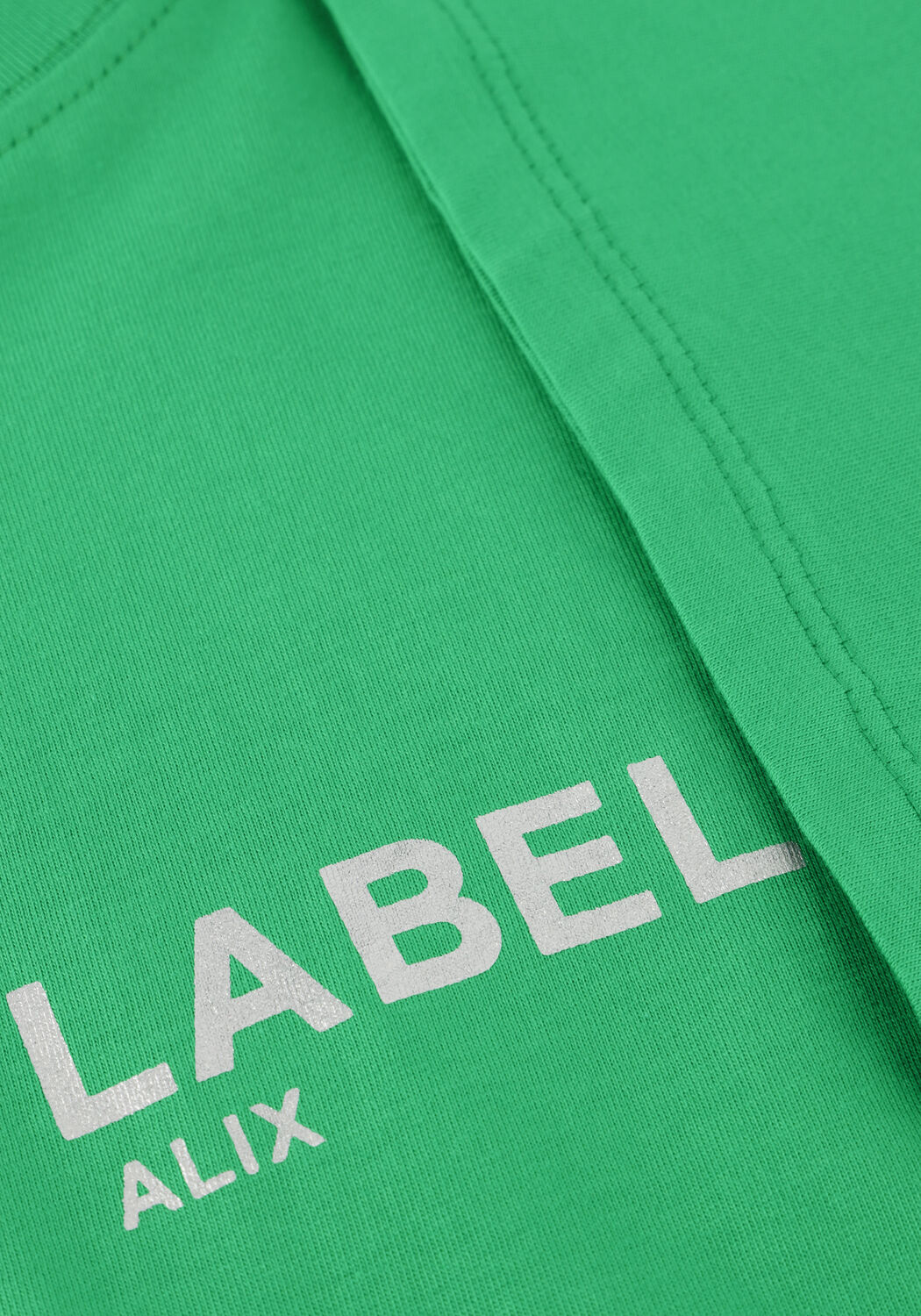 Gr&uuml;ne ALIX THE LABEL T-shirt LADIES KNITTED THE LABEL T-SHIRT - large