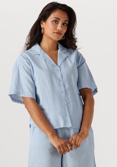 Hellblau SELECTED FEMME Blusen SLFLUISA 2/4 REVERS SHIRT B - large