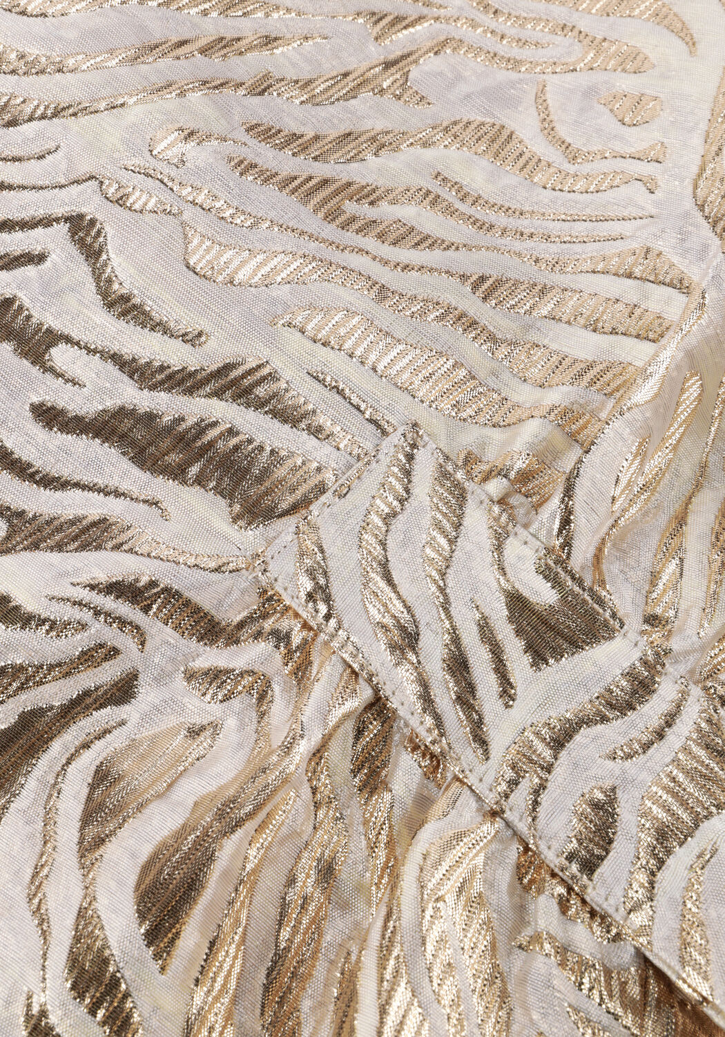 Goldfarbene FREEBIRD Minikleid F-WV-JAQUARD-FANTASY-26-1 - large