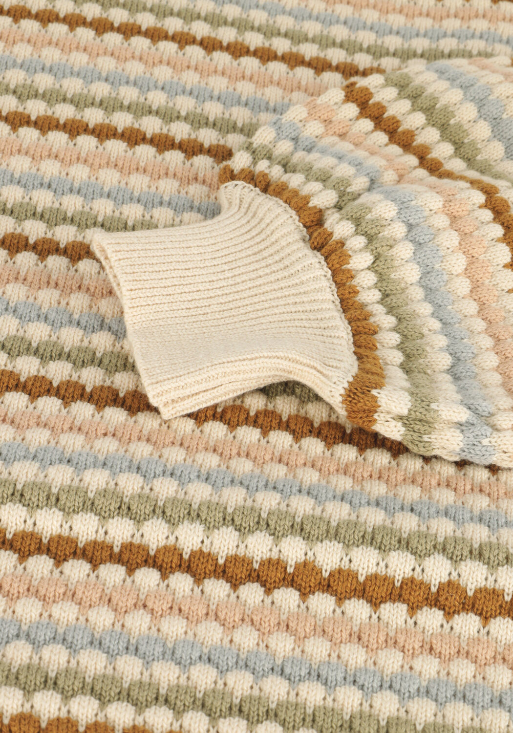 Beige RYLEE + CRU Pullover BOXY CROP SWEATER - large