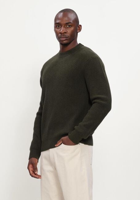 Gr&uuml;ne LES DEUX Pullover WOOL RIB ROUNDNECK KNIT - large