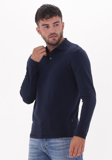 Dunkelblau THE GOODPEOPLE Polo-Shirt KAI - large