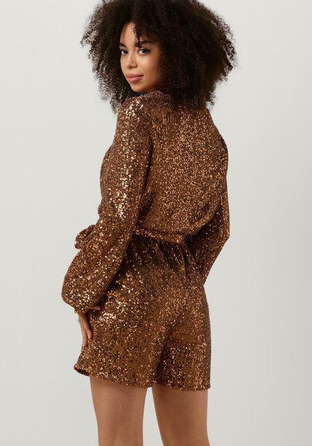 Bronzefarbene NOTRE-V Jumpsuit NV-BIBI PLAYSUIT GLITTER - large