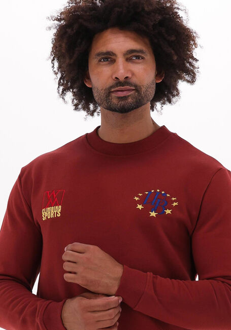 Rote WOODBIRD Sweatshirt ROBE DOUBLE CREW - large