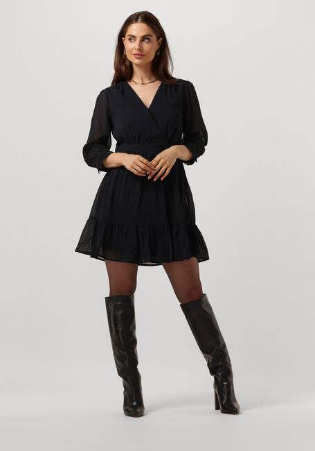 Schwarze SCOTCH & SODA Minikleid WRAP MINI DRESS - large