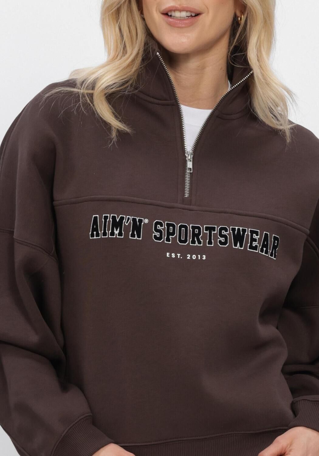 Braune AIM'N Pullover VARSITY SWEAT HALF ZIP - large
