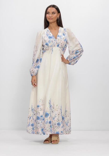 Blaue NEO NOIR Maxikleid SILFI FLOWER PRINT DRESS - large