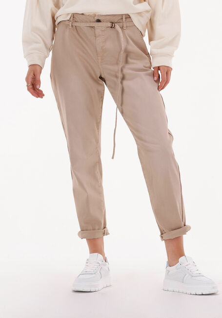 Braune SUMMUM Straight leg jeans TAPERED PANTS FINE TWILL - large