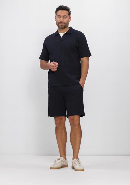 Dunkelblau DSTREZZED Kurze Hose LOGAN WAFFLE SWEATSHORT - large