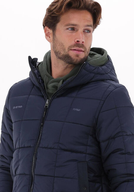 Blaue G-STAR RAW Wattierte Jack MEEFIC SQR QUILTED HDD JKT - large