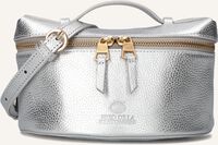 Silberfarbig FRED DE LA BRETONIERE Handtasche LORI HANDBAG SHINY GRAIN LEATHER - medium