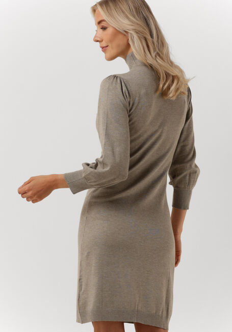 Braune MINUS Minikleid MERSIN HIGHNECK KNIT DRESS - large