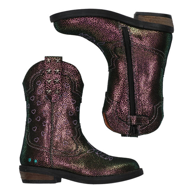 Schwarze BUNNIESJR Cowboystiefel Romee Rodeo - large