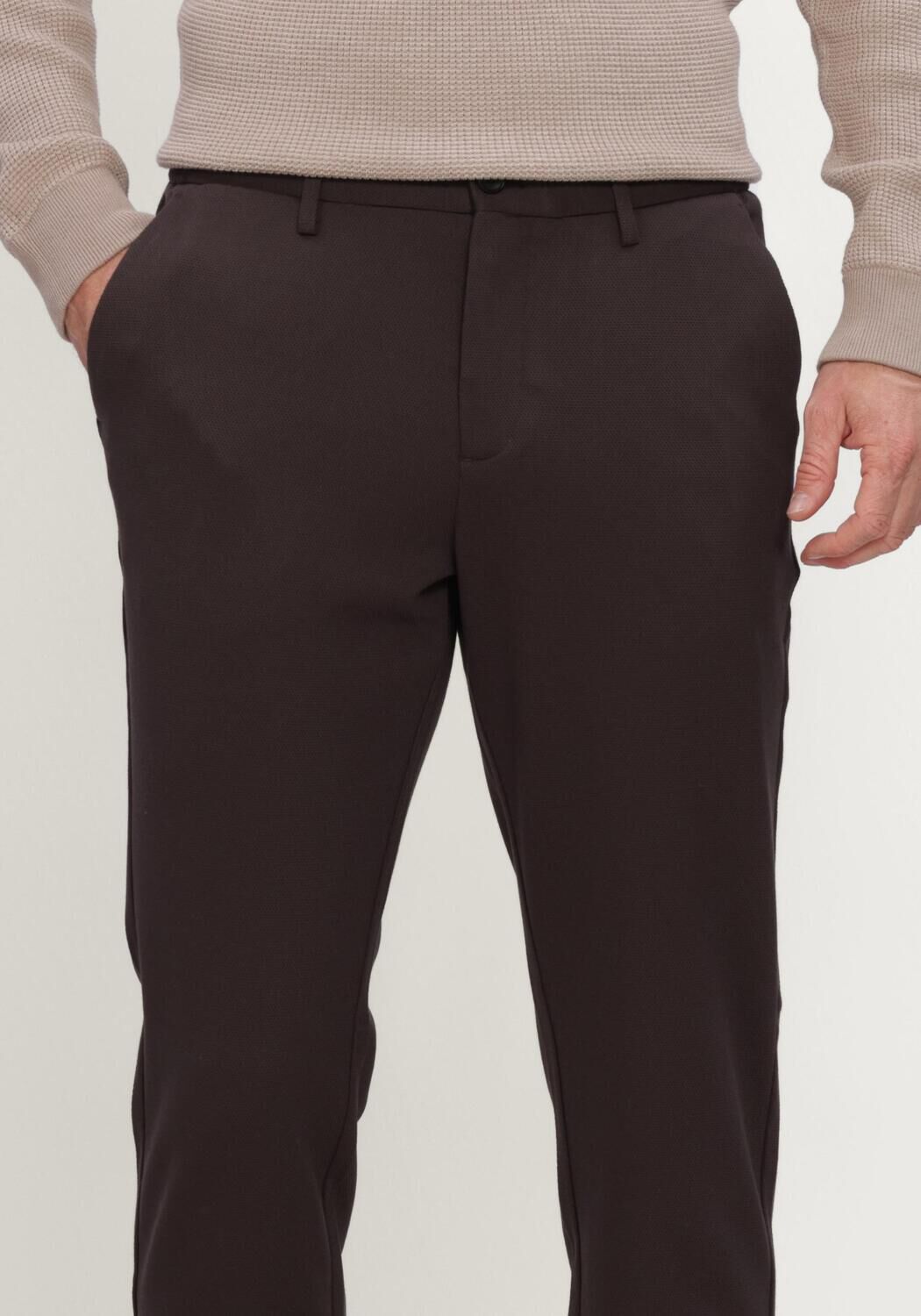 Braune DSTREZZED Hose DS_MARLON PIQUE CHINO - large