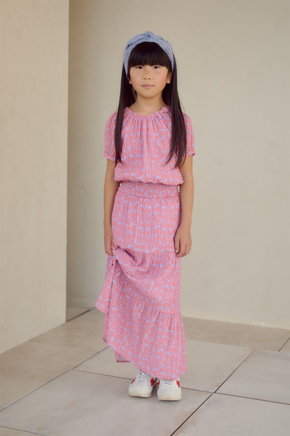 Lilane NONO Maxirock NAEL AOP SHELLS MAXI SKIRT - large