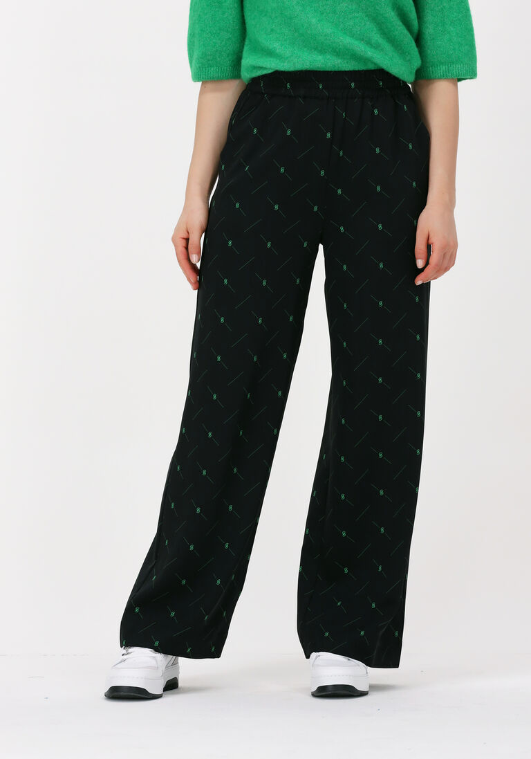 schwarze gestuz weite hose hannie hw pants