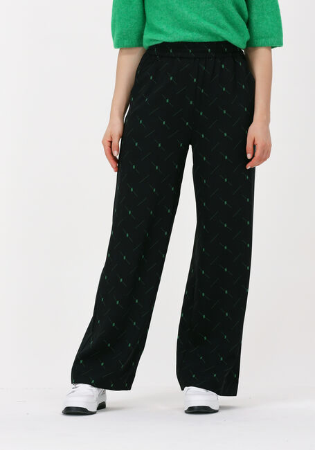 Schwarze GESTUZ Weite Hose HANNIE HW PANTS - large