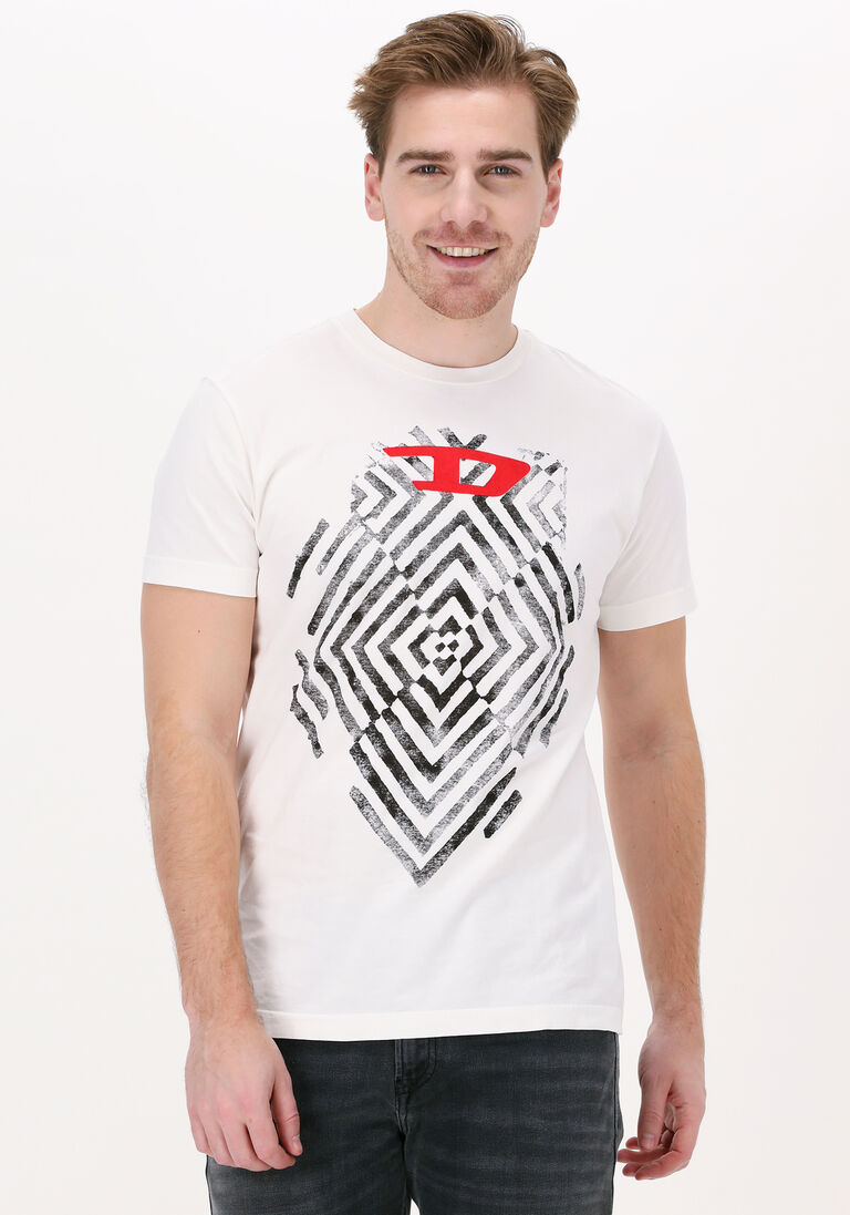 weiße diesel t-shirt t-diegor-c16