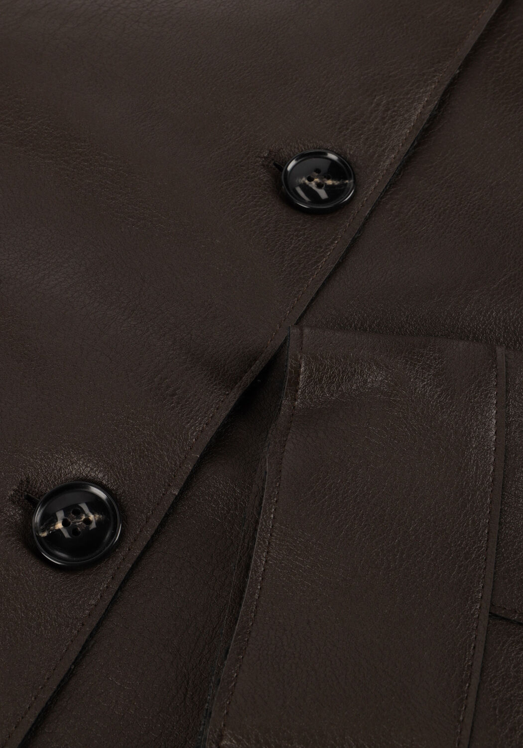 Braune NEO NOIR Jack ROMANA FAUX PU JACKET - large