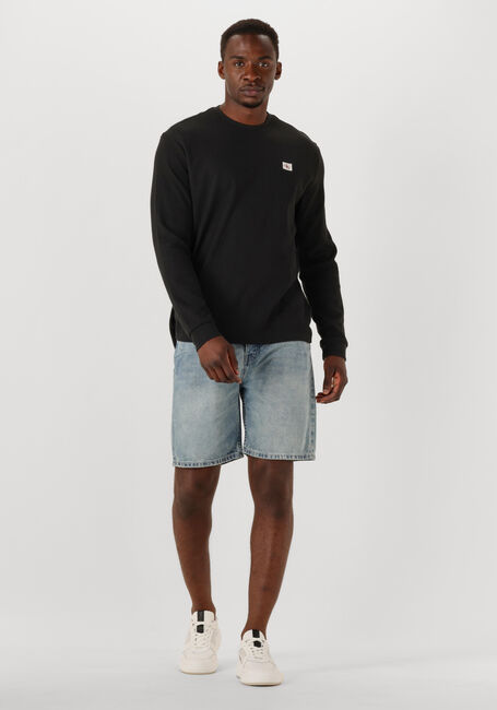 Schwarze CALVIN KLEIN Pullover LS WAFFLE BADGE CREWNK TEE - large