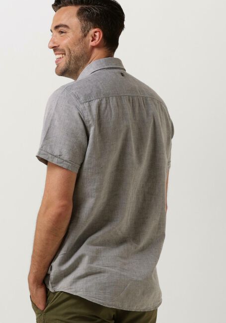 Grüne PME LEGEND Casual-Oberhemd SHORT SLEEVE SHIRT CTN LINEN 2TONEN OWEN - large