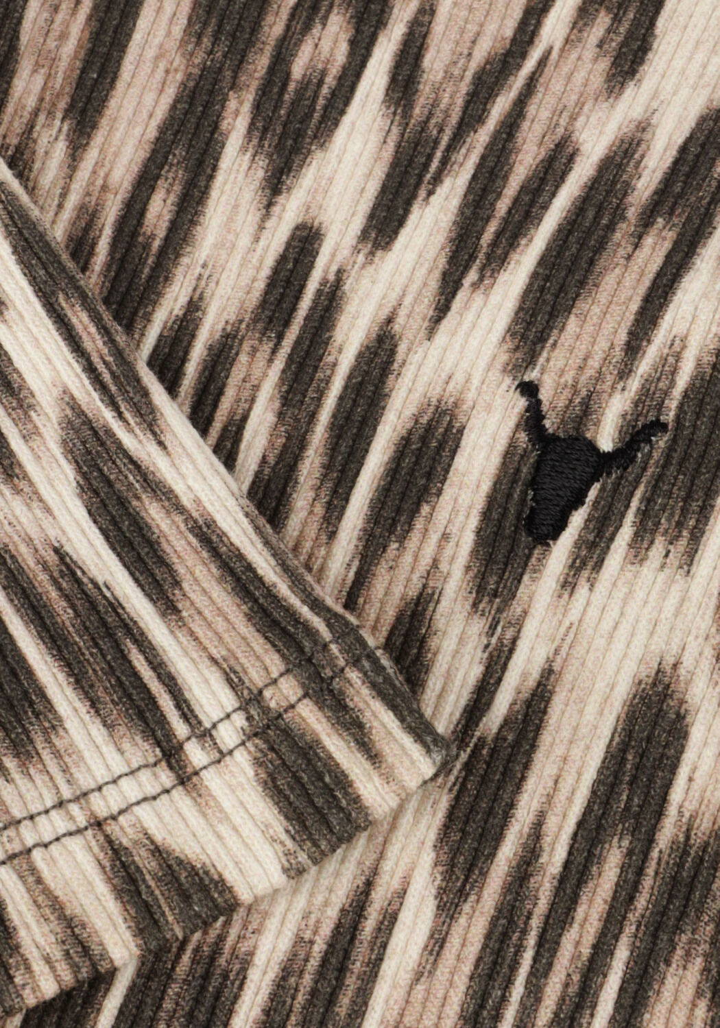 Braune ALIX MINI Strampler ANIMAL RIB ROMPER - large