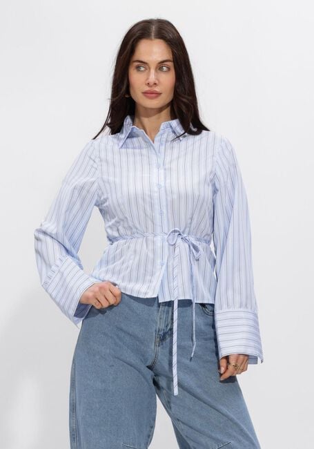 Hellblau NEO NOIR Blusen CLARIDA DOUBLE STRIPE SHIRT - large