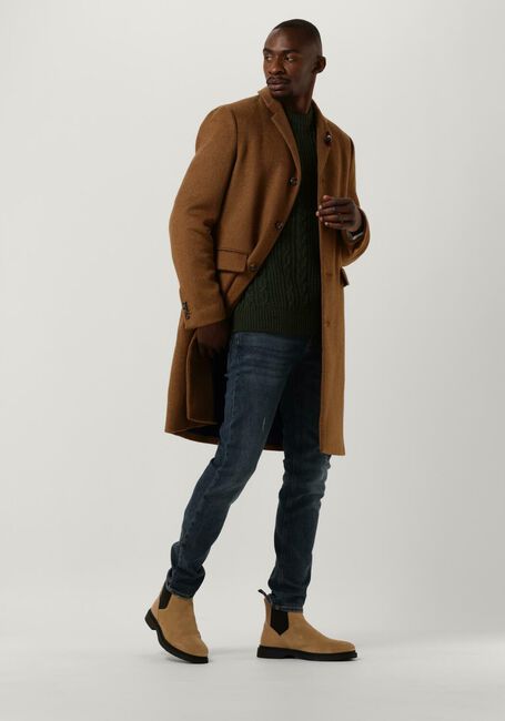 Camelfarbene SCOTCH & SODA Mäntel CLASSIC WOOL-BLEND OVERCOAT - large